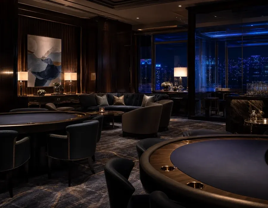 Adults-only casino hall lounge