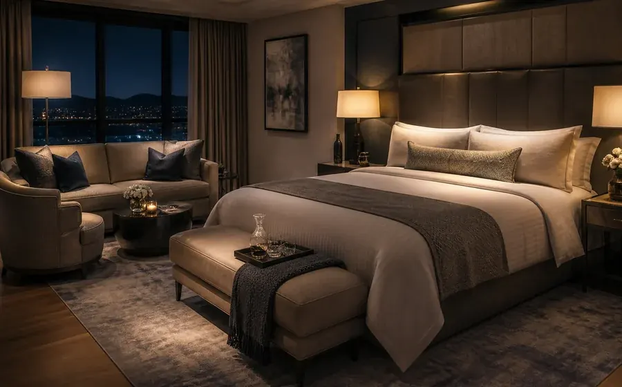 Premium King Room at Rozwojumarki with lounge seating